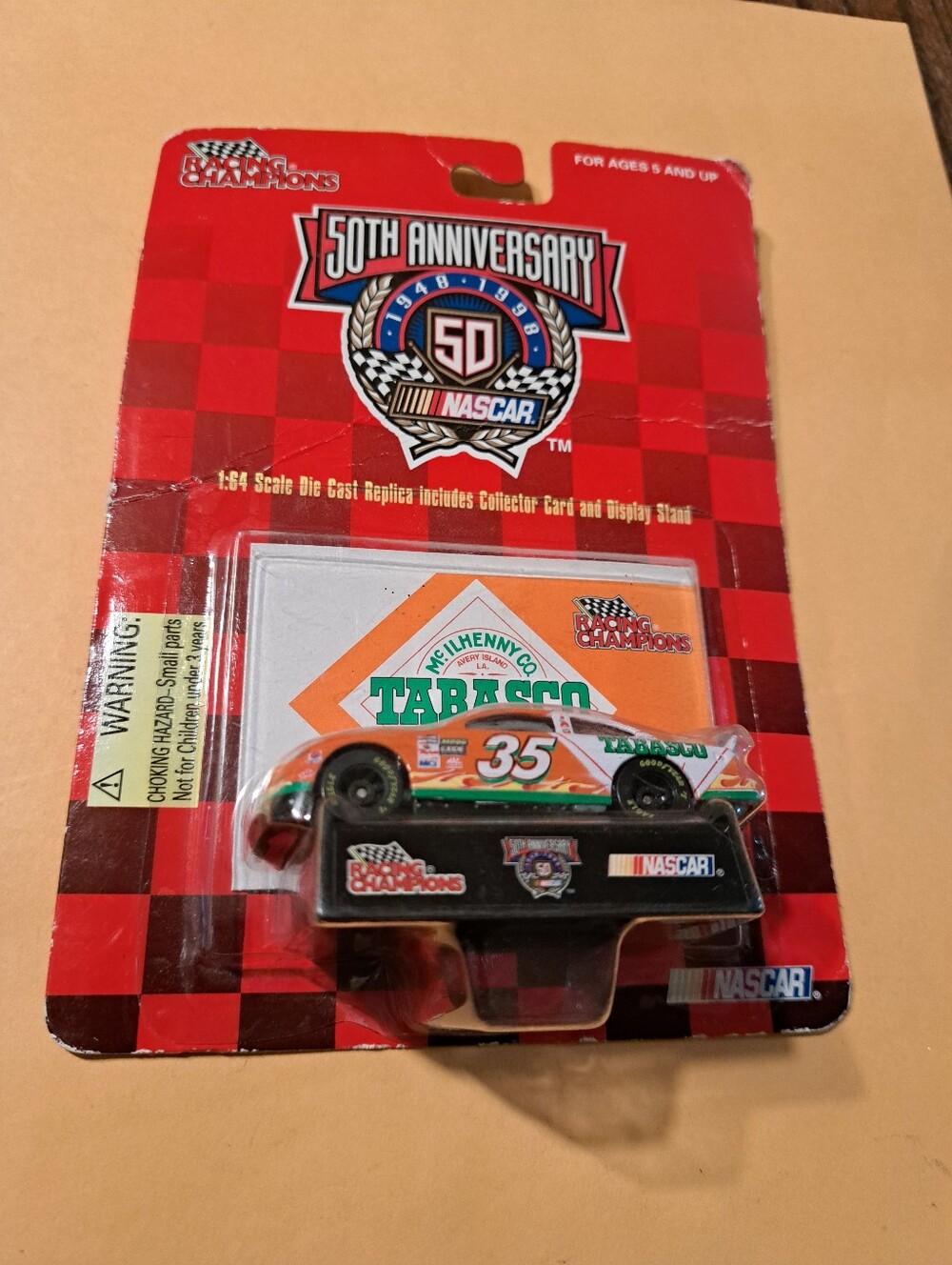 Vintage 1998 Racing Champions Todd Bodine #35 Tabasco NASCAR 1:64 Die Cast Car